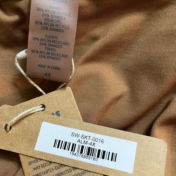 NWT Skims Swim Cover Up Sarong Skirt Almond Size 4X - Picture 6 of 7